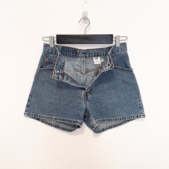 Vintage 90s Levi's 37942 950 Relaxed Fit Button Fly Denim Shorts Size 11 | 29” - Picture 4 of 10